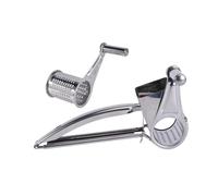 Cabilock Râpe à Fromage Rotative Acier Inoxydable Kit avec Lame Interchangeable Trancheuse Manuelle pour et