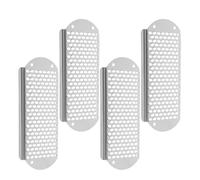 Cabilock Râpe à Pieds en Acier Inoxydable 4pcs pour Éliminer les Callosités, Exfoliation Douce Peau Morte, pour Pédicure à Domicile et Soin des Talons
