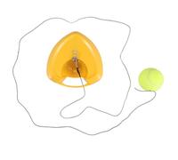 Cabilock Rebondeur de Tennis Portable Cœur Jaune pour Débutant, Extérieur | Abs Pe Eva, Base pour Raquette et Balle, Stockage Facile, Entraînement Solo ou Collectif
