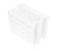 Cabilock Récipient à Œufs à Double Compartiment avec Couvercle Transparent pour Réfrigérateur ou Tiroir de Cuisine Organisateur Œufs Type Tiroir