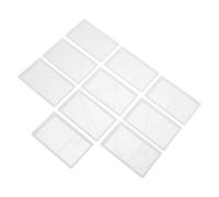 Cabilock Règle en Or pour Artistes Visualiseur Ajustable en Acrylique Blanc, Outil Robuste pour Dessin Géométrique et Projets Artistiques, pour Peintres et Photographes