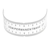 Cabilock Règle Incurvée pour Sourcils en Pvc Noir, Outil Flexible de Mesure pour Maquillage Permanent, Réduit L'asymétrie, Usage Professionnel et Débutant