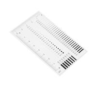Cabilock Règle Transparente de Mesure de Précision pour Détection de Défauts Jauge Film à Rayures et Fissures Outil Facile Dutilisation pour Inspection Surface et Comparaison