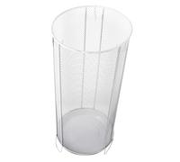 Cabilock Repose-Parapluie D'entrée De Plein Air Pliable des Stands Parapluies Porte-Parapluie Clé Étagère Monter Support De Parapluie Peinture Fer-Acier Au Carbone Blanche