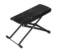 Cabilock Repose-Pieds de Guitare Réglable en Hauteur 6 Niveaux Structure Métallique Robuste Surface Antidérapante Tabouret Pliable Portable pour Musiciens et Accessoires pour Guitare