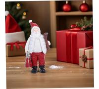 Cabilock Resin Santa Claus Figurine Xmas Tabletop Ornament for Home Decor Compact Resin Christmas Statue Adds Warmth and Festive Spirit