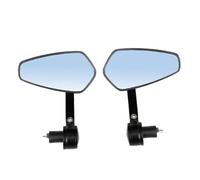 Cabilock Rétroviseurs Latéraux Guidon Aluminium Cnc Miroir Verre Clair Support Métal Rotation et Angle Réglable pour Accessoires