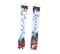 Cabilock Rideaux De Porte Suspendus Décoratifs Pour Intérieur Drapeaux Suspendus Avec Éléments De Noël Bannières De Porte Originales