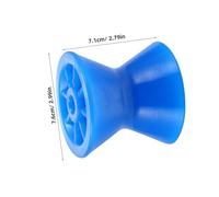 Cabilock Roller de Remorque Bateau Robuste PU Bleu Protection de Proue et Guidage de Quille Accessoires Marins pour Chargement Faciles
