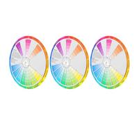 Cabilock Roue Chromatique Nuancier de Mélange de Couleurs 3 Pcs Papier Outil Pédagogique pour L’apprentissage des Couleurs