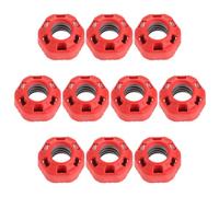Cabilock Rouges Écrous de Blocage en PP Ensemble de 10 Anti-desserrage Installation Rapide pour Haltères, Compatibles Universellement pour Barre de Musculation à Domicile