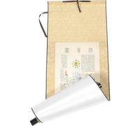 Cabilock Rouleau Mural Chinois en Soie 80X30 CM Schéma Corporel Humain Diagramme Pendatif D’Acupuncture et Méridiens Décoration Murale Traditionnelle pour Maison et Bureau