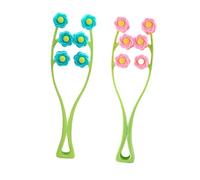 Cabilock Rouleaux de Massage Facial 2 Pcs en Pp Forme Fleur pour Sculpter Visage et Modifier Contours Outil Créatif Chic pour Soin du Visage Couleur Aléatoire