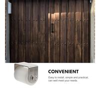 Cabilock Roulette Porte Coulissante Charge Lourde Acier Inoxydable avec Roue Nylon Silencieuse et Palier à Roulement pour Rail Porte Coulissante Guide Mural Fixe pour Fonctionnement Fluide