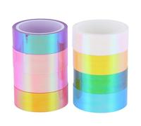 Cabilock Ruban Adhésif en Papier Washi 8pcs Autocollants Colorés Bronzés pour Décoration de Carnet et Scrapbooking Style Unique et Fonction Décorative pour Albums et Fournitures Maison