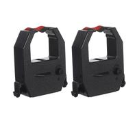 Cabilock Ruban D'horloge Noir Compatible Plusieurs Marques de Pointeuses, Plastique Solide, Pack de 2 pour Usage Bureau, Remplace Efficacement le Ruban D'horloge