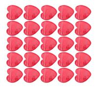 Cabilock Sachets Refermables en PVC Forme Cœur Rouges 100 Pcs, Petits Paquet d'emballage pour Bijoux, Pochettes Auto-fermantes pour Boucles d'oreilles, Bagues et Fournitures
