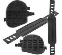 Cabilock Sangles pour Pédales de Vélo D'intérieur en Plastique Noir Grosse Plateforme, Améliorant Le Confort et L'efficacité du Pédalage pour Vélo de Fitness à Domicile