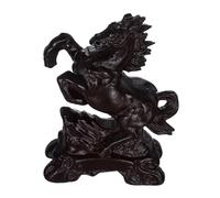 Cabilock Sculpture Cheval Massif Artisanal Feng Shui et Richesse Décoration Maison Bureau Année Cheval