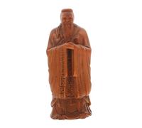 Cabilock Sculpture Confucius de Sculptée Main Ornement Unique pour Bureau et Décoration de Table Statuette Antique Stable et Élégante