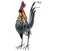 Cabilock Sculpture Murale Coq en Métal Forgé Léger Style Rétro Délicat pour Décoration Maison et Bar, Figurine Décorative Unique pour Collectionneurs