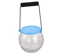 Cabilock Seau à Poisson Plastique Portable avec Couvercle Bac de Transport Compact à Eau pour Sorties Famille