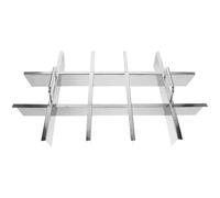 Cabilock Séparateur à riz en acier inoxydable : coupe-tofu à 15 grilles, ustensile de cuisine multifonctionnel pour la préparation des repas, séparateur de riz de qualité alimentaire, grille