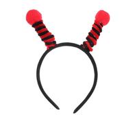 Cabilock Serrage-tête Costume de Scarabée Rouge Léger en Peluche et Abs Antennes D'insecte pour Fêtes D'anniversaire et Soirées Costumées Adultes et Garçon et Filles
