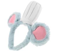 Cabilock Serre-tête Oreilles De Souris Grises Avec Toque De Chef Blanche Déguisement De Souris Pour Accessoire De Fête