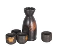 Cabilock Service à Saké Céramique Japonais Ensemble Pot et Tasses Traditionnelles pour Sake Chaud ou Froid Maison et Restaurant