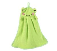 Cabilock Serviette Essuie Main Cartoon Anti-humidité Ultra Absorbante Multi-Usage avec Suspendre Chiffon Nettoyage Doux Et Pratique Modèle Petite Grenouille