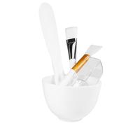 Cabilock Set Bol Mélangeur DIY pour Masque Visage Silicone Antichute avec Spatule Pinceau Doux Cuillère Doseuse Kit Complet pour Soins Peau à Domicile et Salon Professionnel