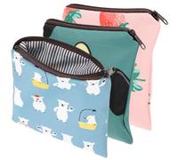 Cabilock Set de 3 Pochettes de Rangement Menstruel en Polyester, Multi-usages et Protection des Données Personnelles, pour Cartes et Coins, Design Pratique et Compact