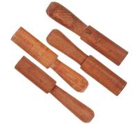 Cabilock Set de 4 Bâtonnets en Bois pour Bol Chantant de Bouddha, Maillets de Percussion Faits Main, Accessoires pour Contemplation et Relaxation Sonore