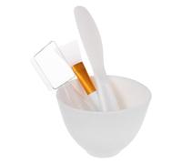 Cabilock Set de Bols Silicone pour Masque Facial Réutilisables Ustensiles de Mélange Durables pour Soins Visage Kit avec Spatule et Pinceau Outil Pratique pour Préparation DIY Peau