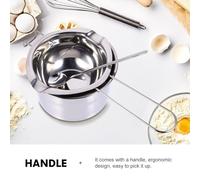 Cabilock Set de Casserole Inoxydable avec Cuillère Épaisse Pot de Fusion Multi-Usage pour Beurre Chocolat et Fromage Batterie de Cuisine Portable pour Pique- et Camping Extérieur