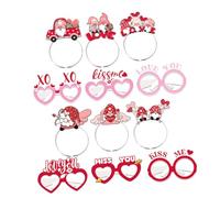 Cabilock Set de Serre-têtes Lunettes Papier Léger pour Saint-valentin Accessoires Décoratifs Créatifs et Confortables pour Fêtes et Photobooth