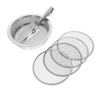 Cabilock Set de Tamisage de Sol Acier Inoxydable avec Fins Outil de Jardinage Polyvalent pour Compost Terre et Débris Usage Extérieur et Domestique