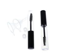 Cabilock Set de Tubes de Mascara Vides 10ml et 2 Entonnoirs en Plastique Transparent avec à Lot de 2 Couleur Aléatoire pour Maquillage pour Voyage