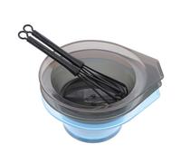 Cabilock Set D'outils de Coiffure Bol de Teinture en Plastique Transparent et Bâtonnet Mélangeur, Accessoire Pratique pour Salon ou Usage Domestique
