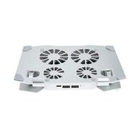 Cabilock Silent Adjustable Laptop Stand Cooling Fans Anti-Slip Silicone Pads Ergonomic Support for Home Office Use