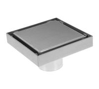 Cabilock Siphon de Sol de Carré en Acier Inoxydable 304, Anti-odeur | Insert Carrelage Discret, Noyau Auto-étanche, Surface Lisse, pour Buanderie Cuisine