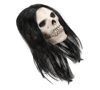 Cabilock Skeleton Mask Latex Headgear Breathable Realistic Skull Face Mask For Adults And Teens Halloween Cosplay And Haunted House Events