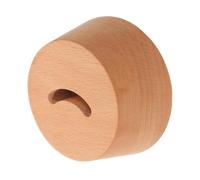 Cabilock Socle de Chausse-pied en Bois Rond Design Ergonomique pour Entrée et Placard, Support Polyvalent en Bois Naturel Élégant