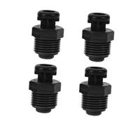 Cabilock Soupape de Décharge du Vide Installation Facile Interface 1/2'' Bsp/npt 4pcs Valve D'air en Pp Noir pour Système D'irrigation Goutte à Goutte pour Irrigation Agricole