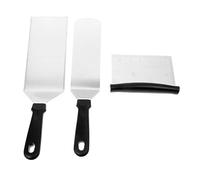 Cabilock Spatule à Steak Acier Inoxydable Ustensiles De Cuisine Grand Shovel Spatule Ronde Coupe Pâte Outil Pratique Pour Barbecue Et Cuisine