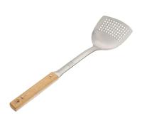Cabilock Spatule Acier Inoxydable avec Manche Ustensile Cuisine Résistant Bord Lisse Antirayure pour Cuisson Wok et Usage Maison et Professionnel