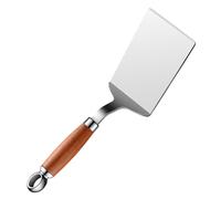 Cabilock Spatule Acier Inoxydable pour Cuisson Large Surface pour Retourner Poisson et Pizza Ustensile Robuste pour Cuisine Maison Poignée Ergonomique Antidérapante