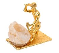 Cabilock Statue De Mineur en Pierre Minérale Décorative Amas De Mineurs Fait Main Ornement en pour Décoration De Bureau pour Salle D'étude Et Porche Décoration Minérale Élégante