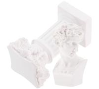 Cabilock Statue Décoration Intérieure en Résine David Colonne Romaine Blanche, Légère et Résistante, Présent pour Décoration Maison ou Jardin